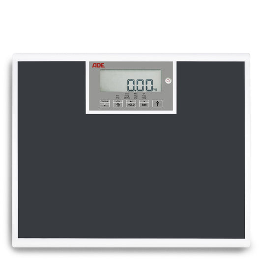 ADE medical personnel scale M320600 professional scale up to 250 kg, extra wide weighing surface, MPG approved, non-calibrated - BMI, hold function, rotatable display