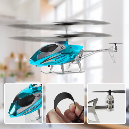 VATOS RC helicopter for boys, 2.4G remote control helicopter with LED light for kids aged 12 and up, fixed height, one-button takeoff, RC planes for boys and adults.