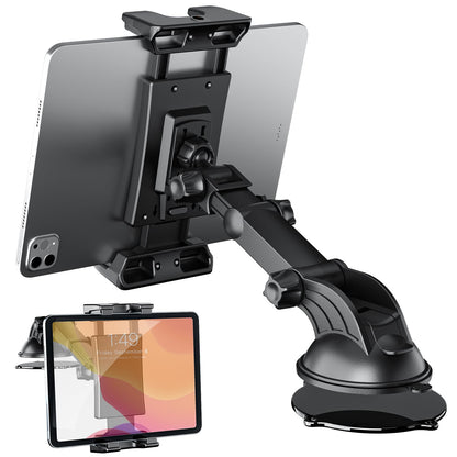 OHLPRO Tablet Holder for Car Dashboard & Windshield,360° Rotating iPad Car Mount, Strong Suction Cup Tablet Holder compatible with 5-13" Phones, iPads, and more.
