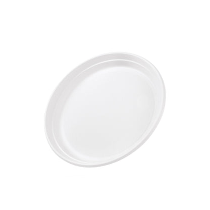 Inoverse 100 plastic plates, undivided menu plates Ø22 cm, reusable party tableware, party plates, plastic plates for BBQ, catering and birthdays, grill plates, plastic plate.
