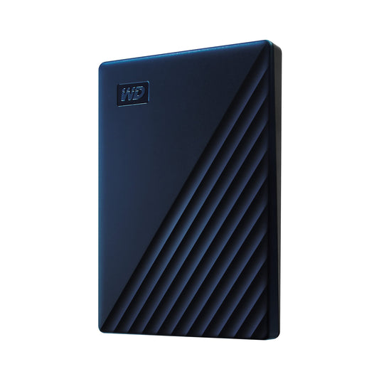 WD My Passport for Mac external hard drive 2TB (mobile storage, USB-C compatible, downloadable software, password protection, Mac compatible, easy to use) midnight blue
