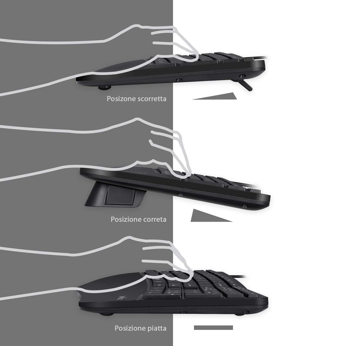 Perixx Periduo, set, ergonomic keyboard with vertical mouse.