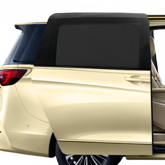 2 pieces of mesh material sunshades for MPV sliding doors, single-layer sunshade for large square auto SUV MPV van, with UV protection and breathable function.
