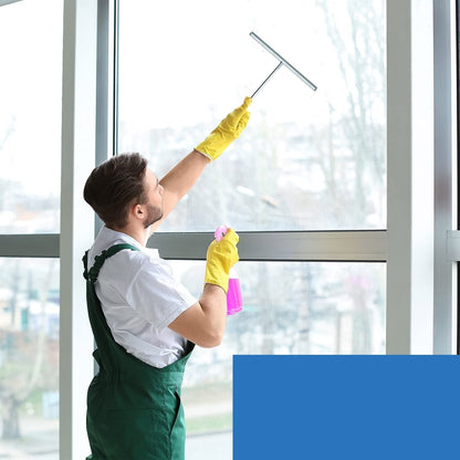 Libaro XXL Shower Squeegee Farini - Window Squeegee - Water Squeegee - Shower Wiper - made of stainless steel and silicone - including matching silicone hooks