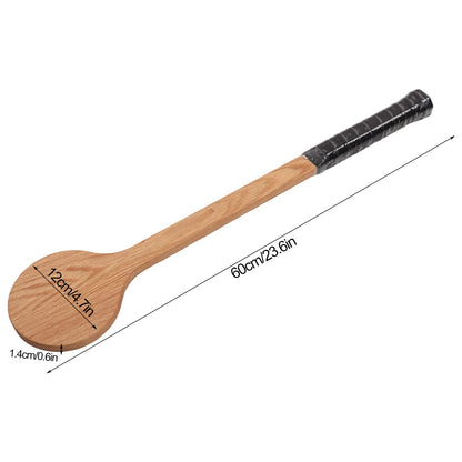 Wooden Tennis Pointer, Professional Wooden Spoon Tennis Sweet Pointer Training Aid, Wood Tennis Spoon for attaching practice tennis rackets with storage bag for beginners (60cm)