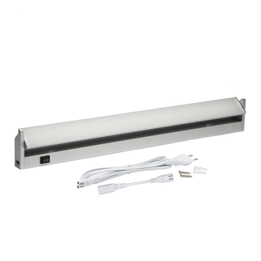 Octaplex lighting LED under cabinet light kitchen aluminum 10W 230V neutral white 4000K 60cm swiveling under cabinet lighting Rota 800lm LED light strip with switch