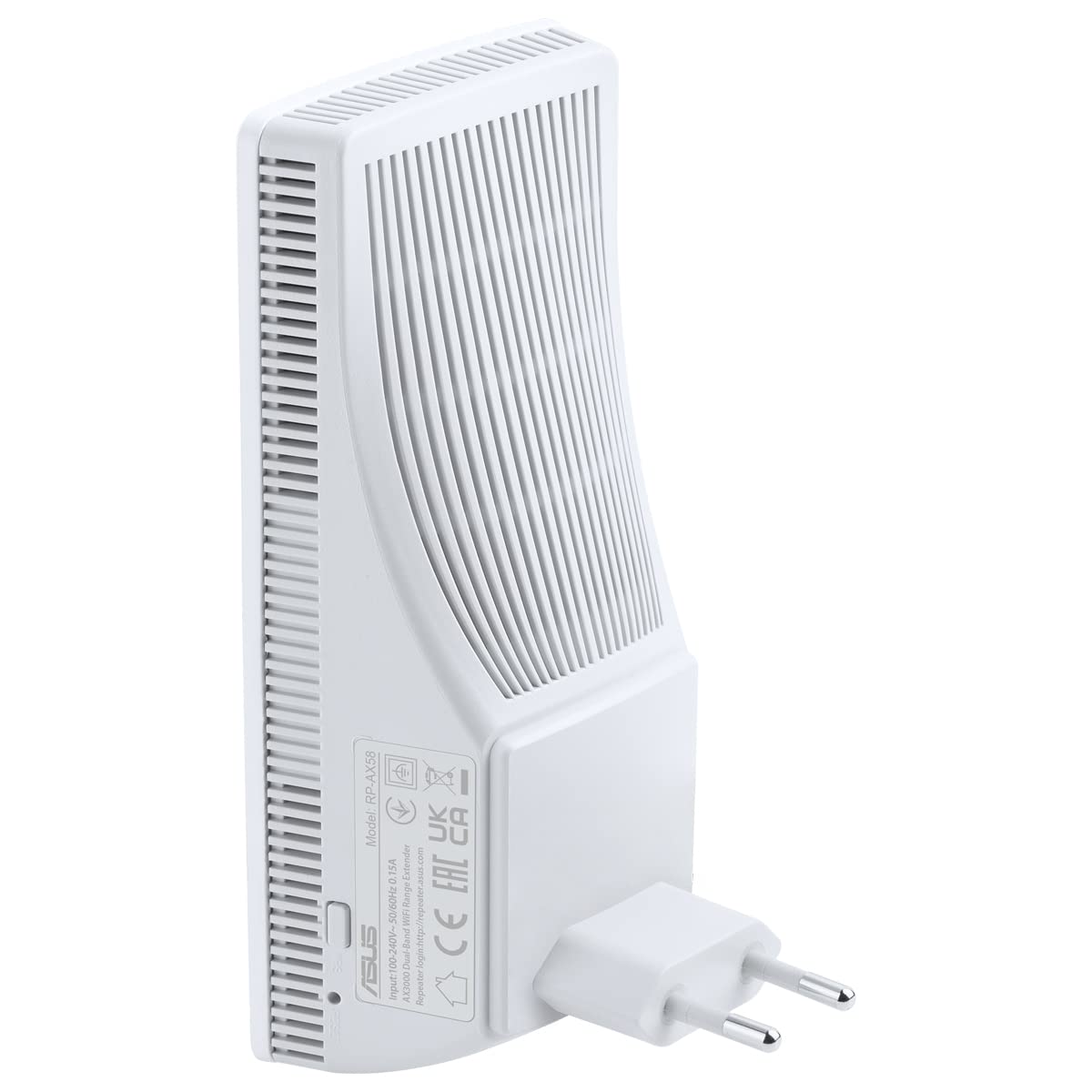 ASUS RP-AX58 AX3000 Dual-band WiFi 6 Range Extender/AiMesh Extender (160 MHz bandwidth on 5GHz channels, setup via app, wide compatibility)