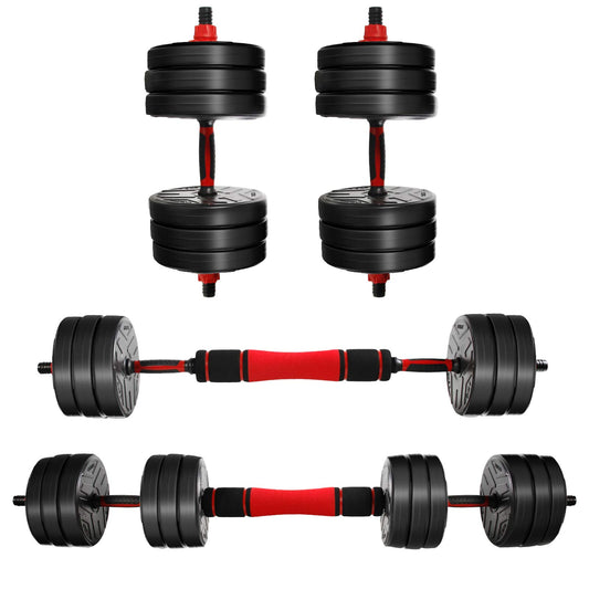 CCLIFE Dumbbell Set 2pcs Adjustable Dumbbells barbell 30kg professional dumbbell set with connecting steel tube weights