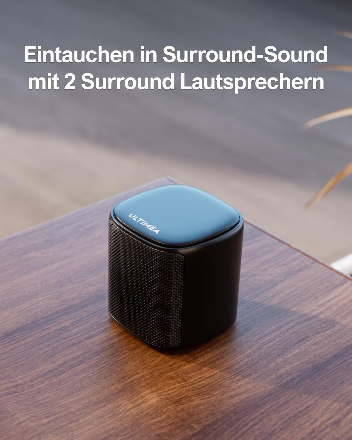 ULTIMEA 5.1 Surround Sound System, soundbar for TV devices with app control, soundbar with subwoofer, 2 surround speakers, home theater sound system with adjustable bass, Bluetooth 5.3, Aura A30