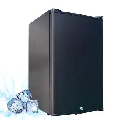Techomey Camping Fridge 12V 230V, camping fridges, RV fridge for camping, car, room, easy installation and cleaning, black, 50L