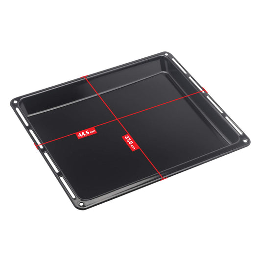 44.5 x 37.5 x 3 cm 2-pack set with 2 enamel-coated baking sheets