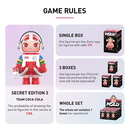POP MART MEGA Space Molly 100% Series 3 Figures Action Figures Collectible Art Toys Toys Figures Gift 3PC