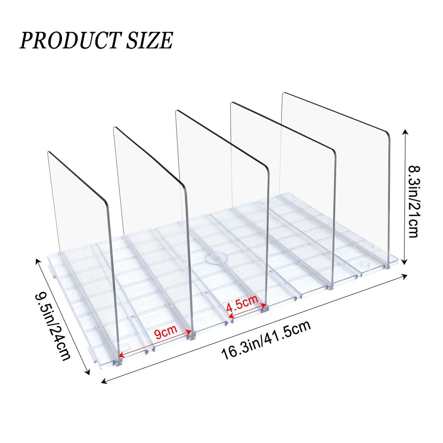 ROLLWAY 5pcs Bags Storage Adjustable Handbag Organizer Bags Closet Handbags Storage Bags Shelf Acrylic Divider Shelf Closet Bag Storage Bag Stand