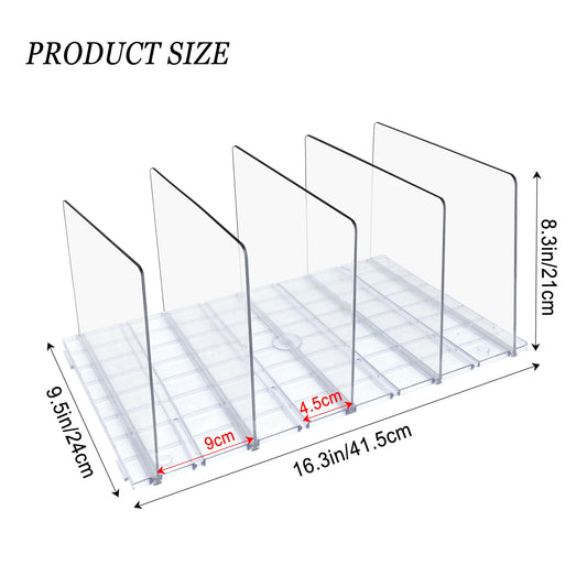 ROLLWAY 5pcs Bags Storage Adjustable Handbag Organizer Bags Closet Handbags Storage Bags Shelf Acrylic Divider Shelf Closet Bag Storage Bag Stand