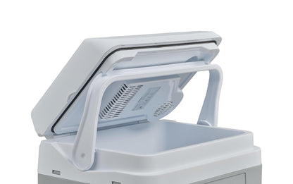 IGLOO IE24 DC electric cooler, 24 liters, mini fridge 12V for car, boat, and leisure, gray