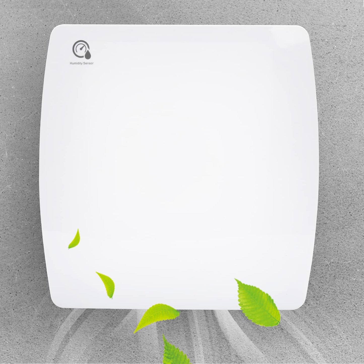 Jopassy bathroom vent fan 100mm with backdraft damper, moisture sensor, wall fan for kitchen, bathroom, attic, and basement, quiet operation, white.