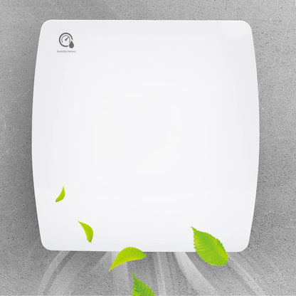 Jopassy bathroom vent fan 100mm with backdraft damper, moisture sensor, wall fan for kitchen, bathroom, attic, and basement, quiet operation, white.