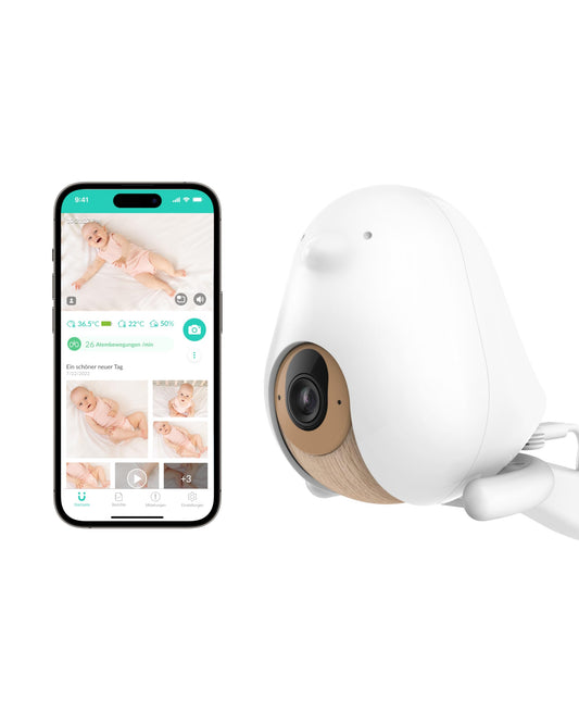Cubo Ai Plus Smart Baby Monitor and 3-Stand Set | WiFi 1080p HD Night Vision Camera | Intelligent Baby Safety Alerts, Sleep Analysis, and Two-Way Audio | iOS, Android