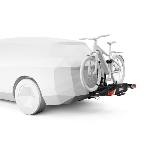 Thule EasyFold XT bike carrier for towbar 2 bikes silver
