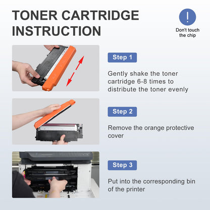 Superpage replacement for HP 117A Toner Set Compatible for HP Color Laser MFP 179fwg 178nwg 179fnw 178nw 150nw 150a W2070A W2071A W2072A W2073A (4-pack, Black Cyan Magenta Yellow)