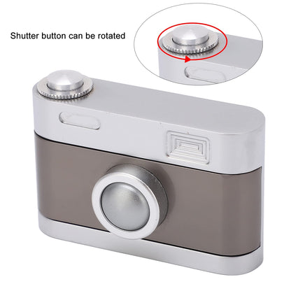 Dpofirs Fidget Slider Push Slider Fidget Clicker EDC Fidget Toys, camera-shaped ADHD push slider toy for adults, metal press, click, anxiety, stress relief, slider toy for office.