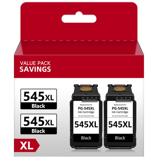 Economink 545XL Black, Compatible with Canon 545 / PG-545, Highly compatible with Canon Pixma TS3350 TS3150 TS3450 TR4550 MX495 MG2555 MG3050, Printer Cartridges (2 Black)