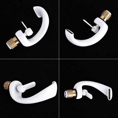 YAGJIA waterfall faucet bathroom white, modern waterfall bathroom sink faucet, brass basin faucet, bathroom faucet single handle mixer tap cold and hot water for bathroom.