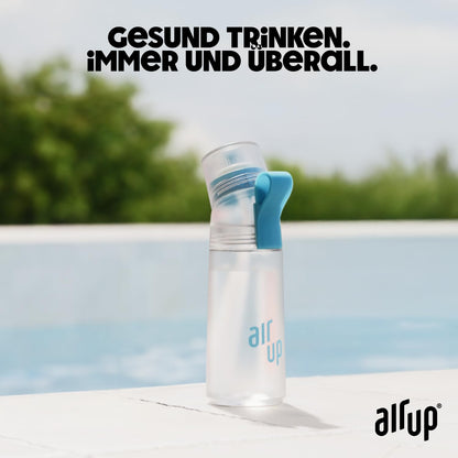 air up® bottle Twist Pro Starter Set Original, including pods in 5 flavors I 600ml flavored water bottle, sugar-free I dishwasher safe & BPA free I in Blue Splash