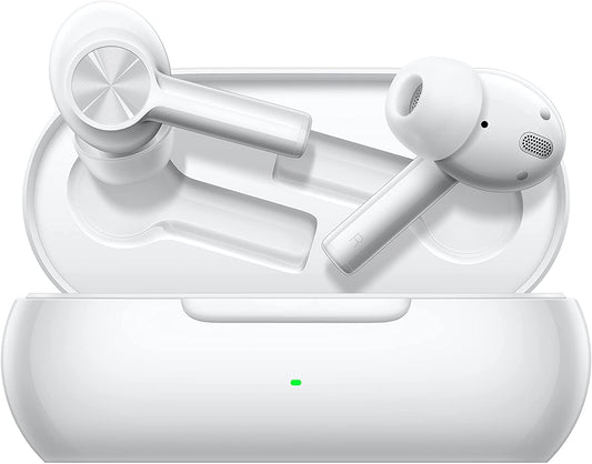 OnePlus Buds Z2 - Wireless headphones with noise cancellation, up to 38 hours of battery life, and Dolby Atmos support - Pearl White