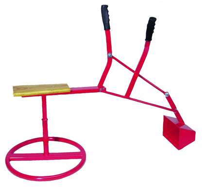 4ever play Giant Sand Digger & Construction Helmet - Set Metal Excavator Backhoe