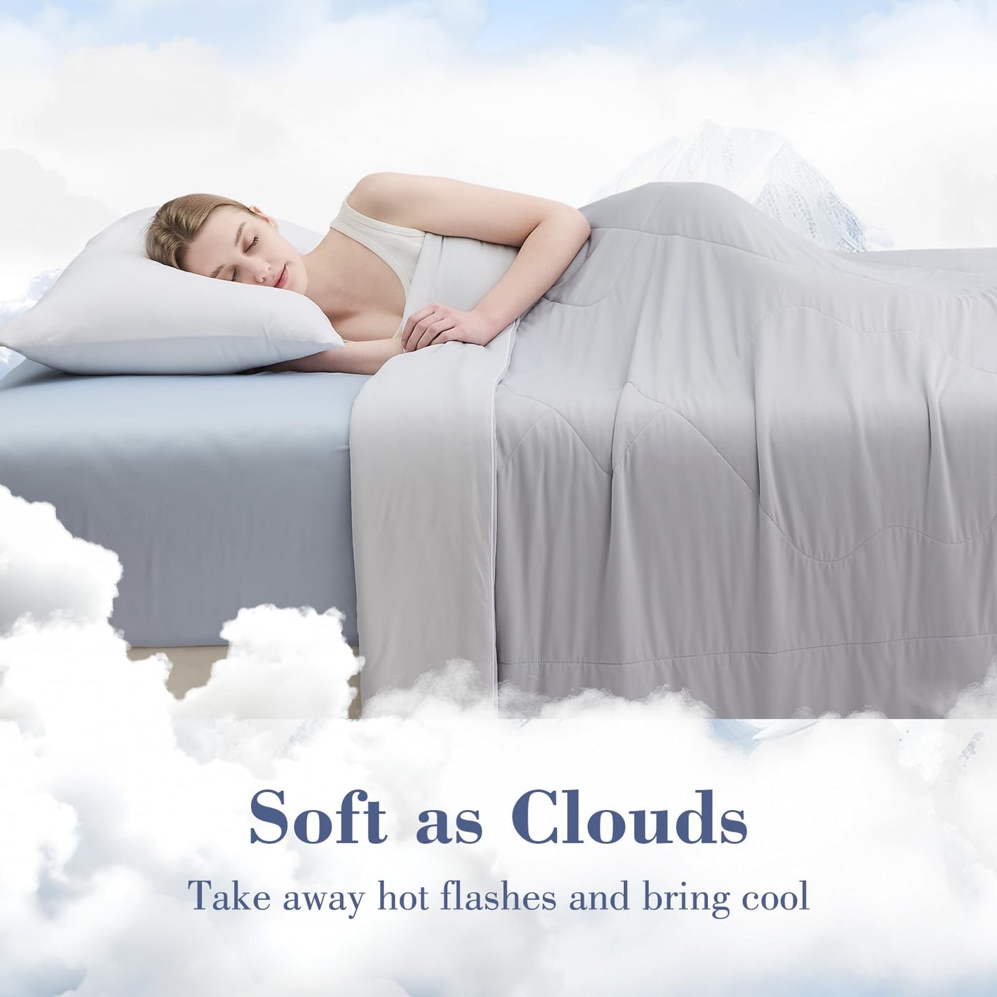 EMME summer blanket Cooling blanket 135 x 210 cm Grey