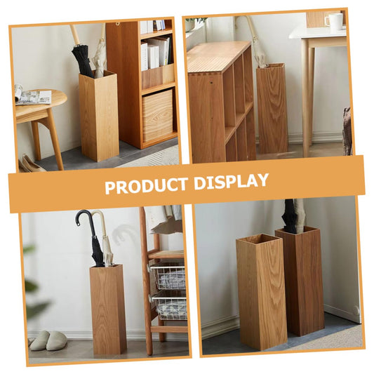 DOITOOL Wooden Umbrella Stand Outdoor Umbrella Holder Indoor Umbrella Stand Cane Stand Folding Umbrella Holder