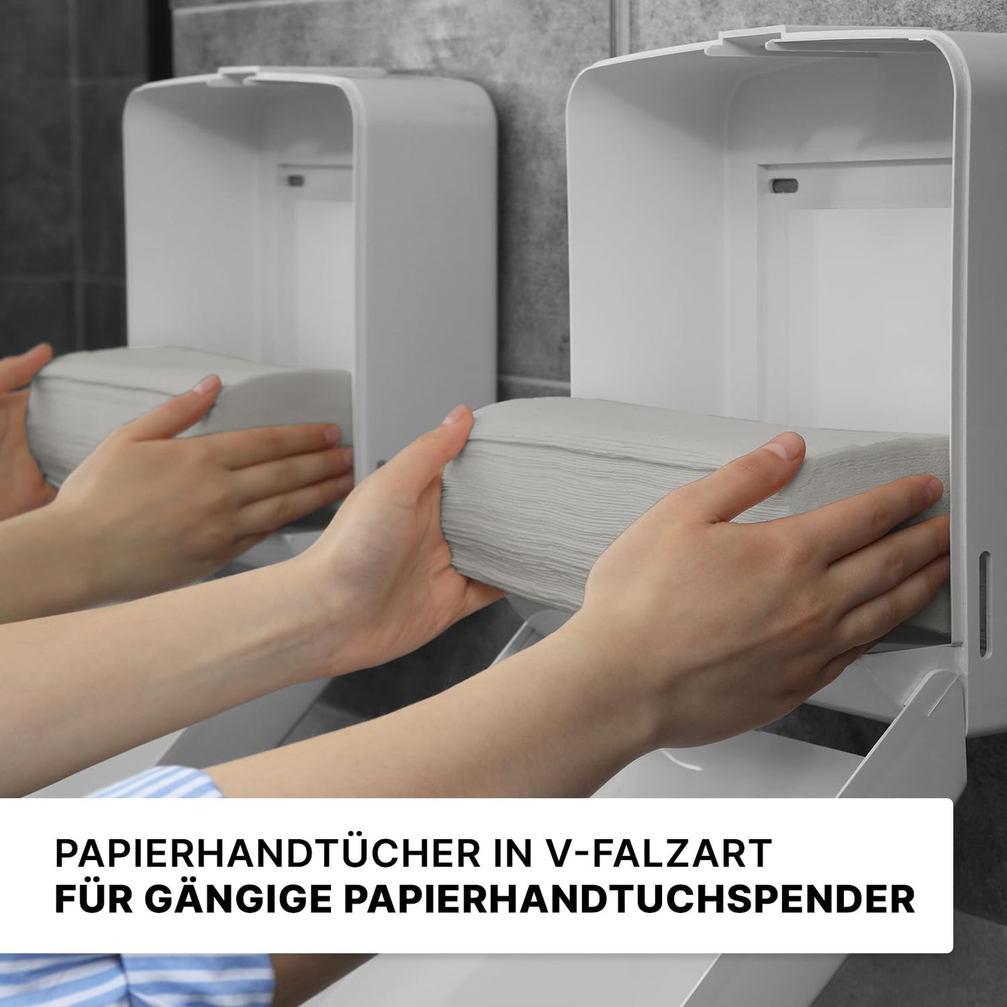10000x ARNOMED® paper towels 25x23cm, towel paper, zigzag fold paper towels for paper towel dispenser, recycled folded towels, paper towels, disposable towels, disposable hand towels tissue.