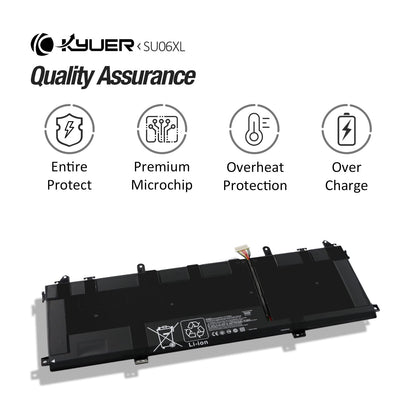K KYUER SU06XL SU06084XL Laptop Battery for HP Spectre X360 15 Late 2019 15-5ZV31AV 15-DF0104NG 15-DF0106NG 15-DF0126NG 15-DF0322NG 15-DF0002NF 15-DF0005NF 15-DF0010NF 15-DF0002NA TPN-Q213 HSTNN-DB8W
