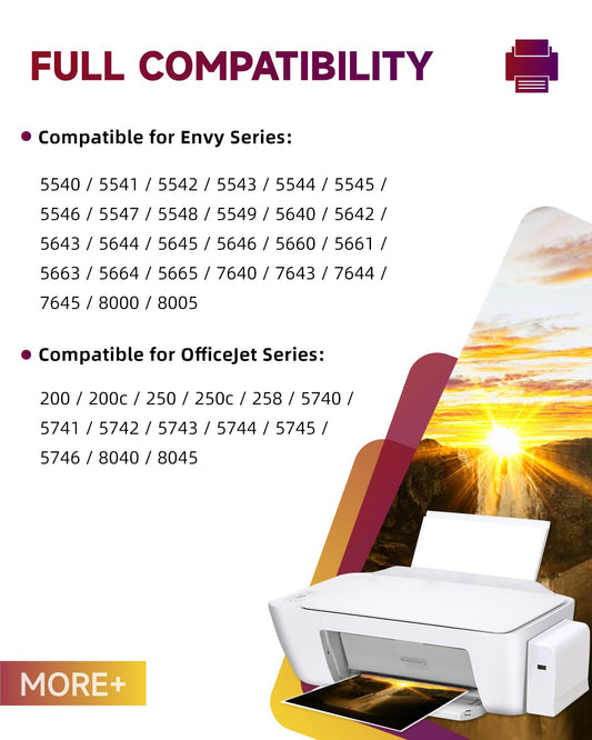 62XL Ink Cartridges Black- 750+ Pages Compatible for HP 62 Black Original for HP62 Printer Cartridge 62 Black, 62 XL for OfficeJet 200 250 5742 5740 Envy 7640 5540 5640 5544 5646 5548 5545