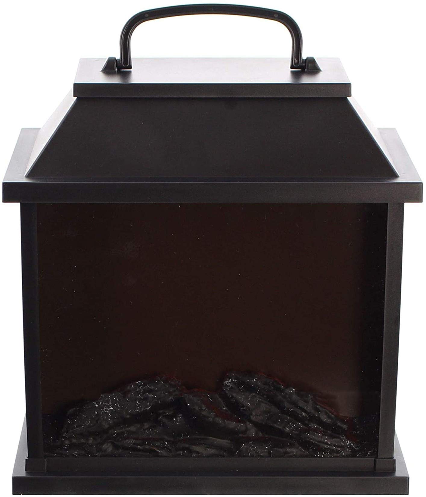 LED fireplace with fascinating flame effect, table fire, tabletop fireplace, battery and USB operated.