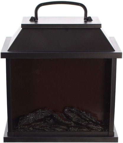 LED fireplace with fascinating flame effect, table fire, tabletop fireplace, battery and USB operated.