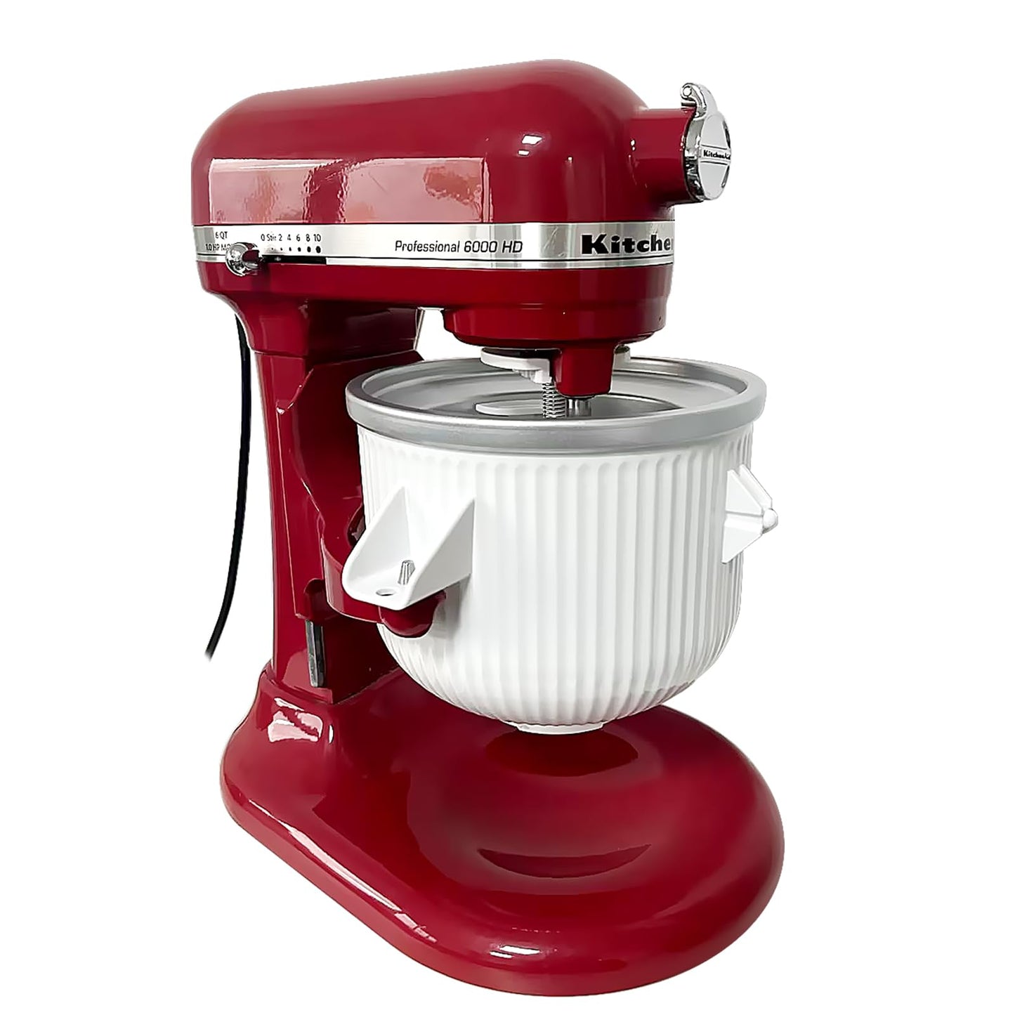 Gdrtwwh Ice Cream Maker Attachment for Kitchenaid Stand Mixer, Ice Cream and Sorbet Gelato Maker, compatible with Kitchenaid 4.3 L and 4.8 L Bowl Lift (dishwasher safe)