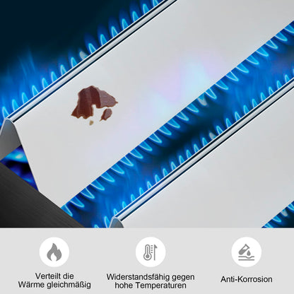 Vnierxful 7636 Stainless Steel Flavorizer Bars for Weber Spirit I & II 300 Series, Spirit E310, E320, E330, S310, S320, S330, 38.9CM Heat Plate, Grill Replacement Parts Flavorizer Bars for Weber Spirit