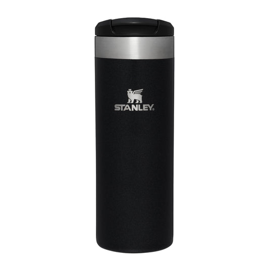 Stanley Aerolight Transit Thermos Mug 0.47L - Keeps Hot for 6 Hours - Dishwasher Safe - Leak-Proof Travel Coffee Cup - Fits Most Car Drink Holders - Thermos Bottle - Black