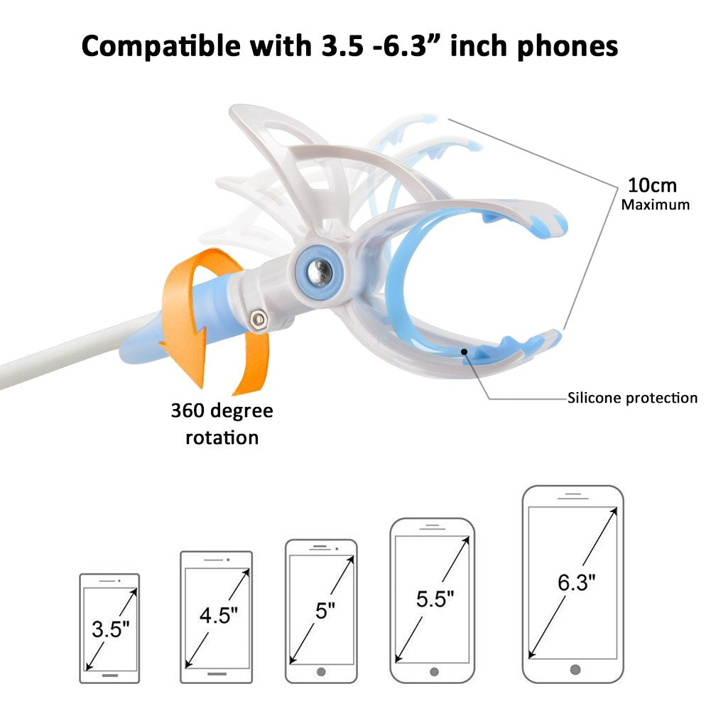 YIKANWEN Camera Mount, Universal Baby Monitor Holder, Phone Holder, Compatible with Most Baby Monitors (Blue)