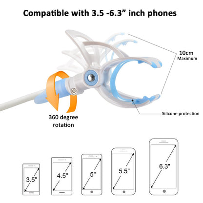 YIKANWEN Camera Mount, Universal Baby Monitor Holder, Phone Holder, Compatible with Most Baby Monitors (Blue)