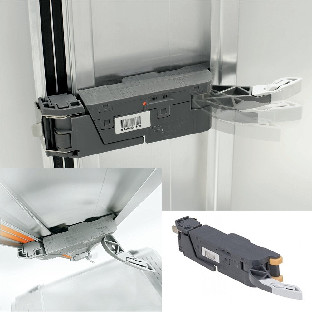Blum SERVO-Drive drive unit for automatic opening of drawers, pull-outs, and extensions. Z10A3000.03