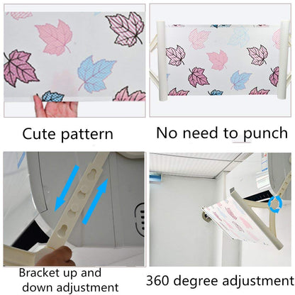ABCCC Air Conditioner Deflector, 180 degrees adjustable, to prevent direct blowing (white)