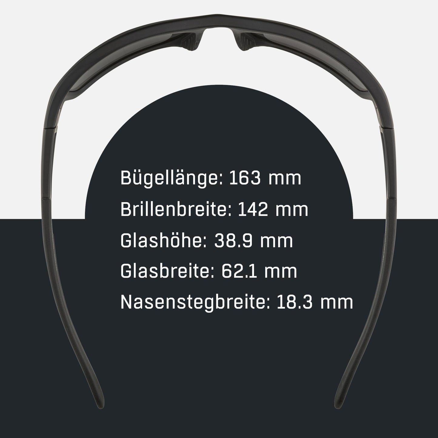 ALPINA TESTIDO - Mirrored and shatterproof sports and cycling glasses with 100% UV protection for adults, all black, One Size