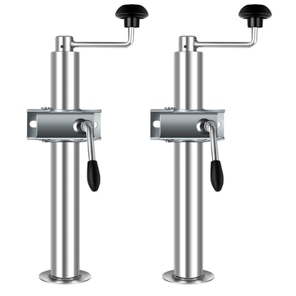 kefflum 4X trailer support, trailer jack stand including crank supports for trailer bracket and clamping bracket for car trailers, trailer supports height 480mm-690mm, 2T load capacity