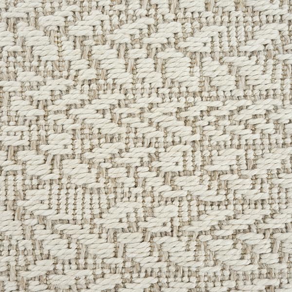 The carpet Kansas - durable indoor and outdoor rug in natural jute look, weatherproof, suitable for terrace and garden, cream, approx. 80 x 250 cm.