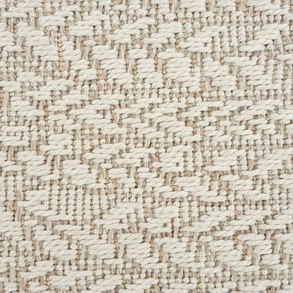 The carpet Kansas - durable indoor and outdoor rug in natural jute look, weatherproof, suitable for terrace and garden, cream, approx. 80 x 250 cm.