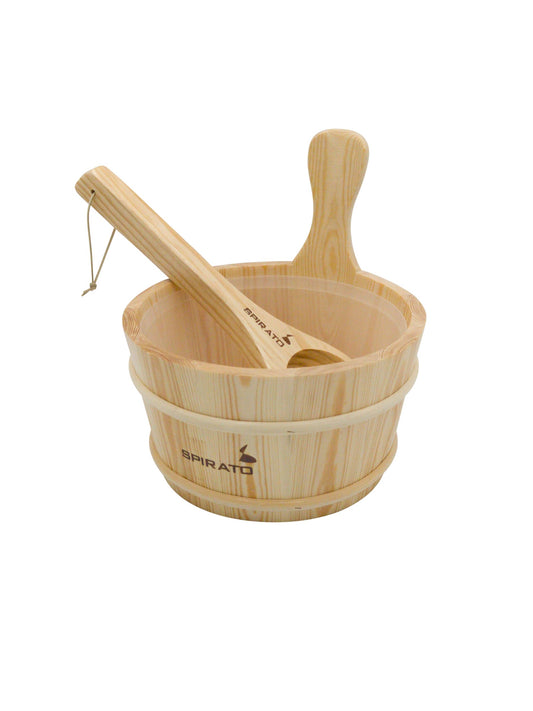 Sauna infusion bucket sauna bucket with insert and ladle