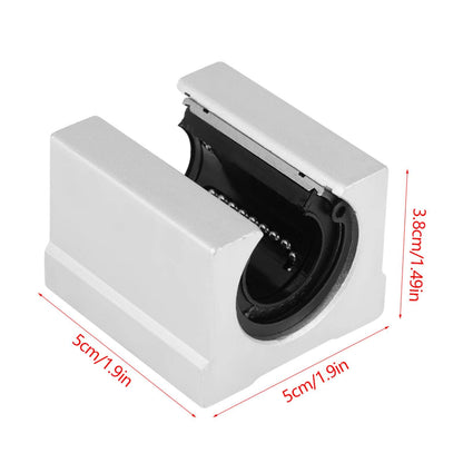 4 pieces SBR20UU aluminum alloy open linear motion bearing slide block 3D printer CNC parts 20x39x11mm